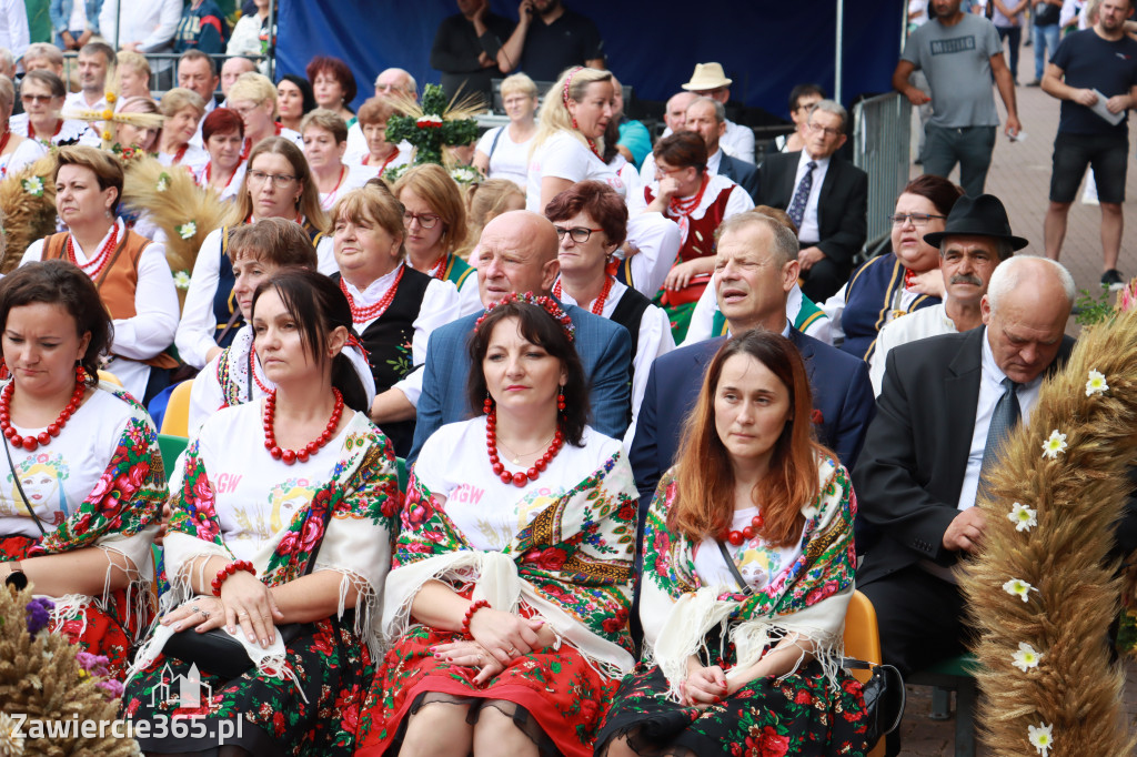 Korowód Dożynkowy oraz część oficjalna - Kroczyce 2022r.