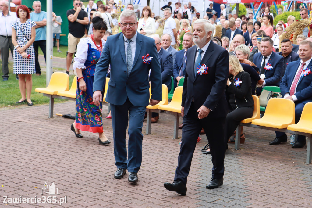 Korowód Dożynkowy oraz część oficjalna - Kroczyce 2022r.