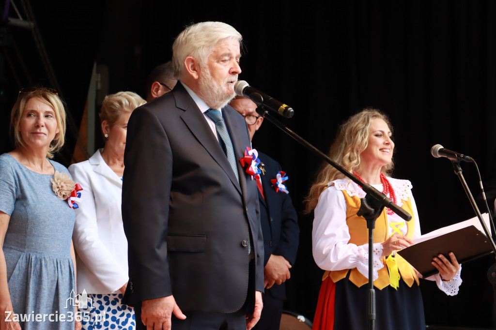Korowód Dożynkowy oraz część oficjalna - Kroczyce 2022r.