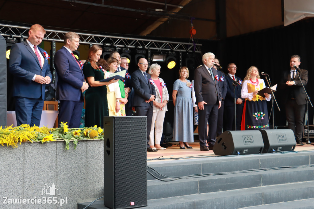 Korowód Dożynkowy oraz część oficjalna - Kroczyce 2022r.