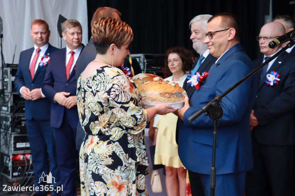 Korowód Dożynkowy oraz część oficjalna - Kroczyce 2022r.