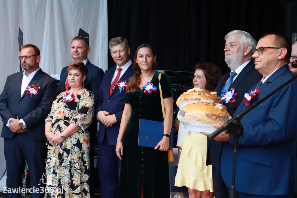 Korowód Dożynkowy oraz część oficjalna - Kroczyce 2022r.
