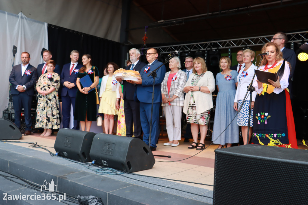 Korowód Dożynkowy oraz część oficjalna - Kroczyce 2022r.
