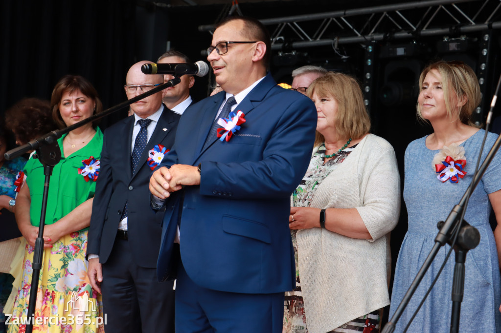 Korowód Dożynkowy oraz część oficjalna - Kroczyce 2022r.