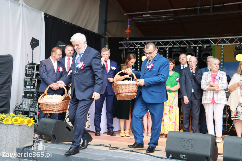 Korowód Dożynkowy oraz część oficjalna - Kroczyce 2022r.