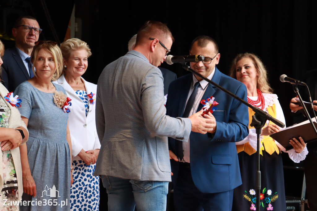 Korowód Dożynkowy oraz część oficjalna - Kroczyce 2022r.