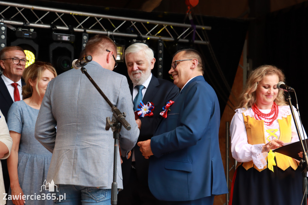 Korowód Dożynkowy oraz część oficjalna - Kroczyce 2022r.