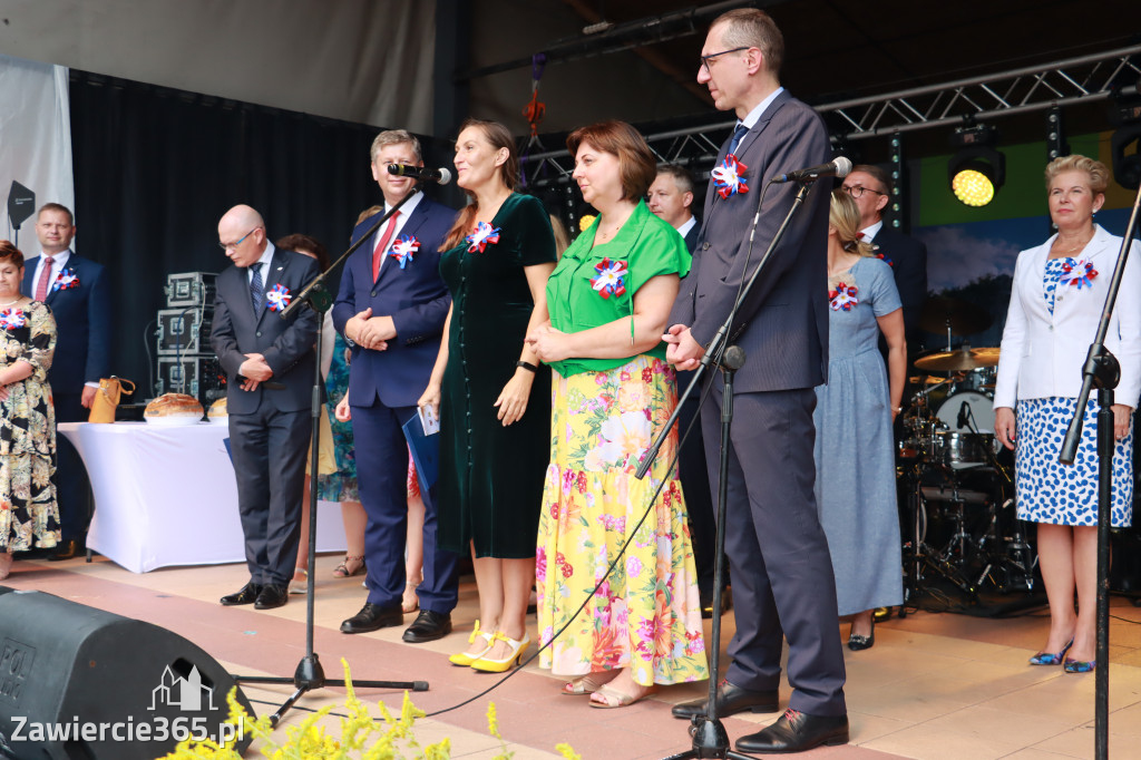 Korowód Dożynkowy oraz część oficjalna - Kroczyce 2022r.