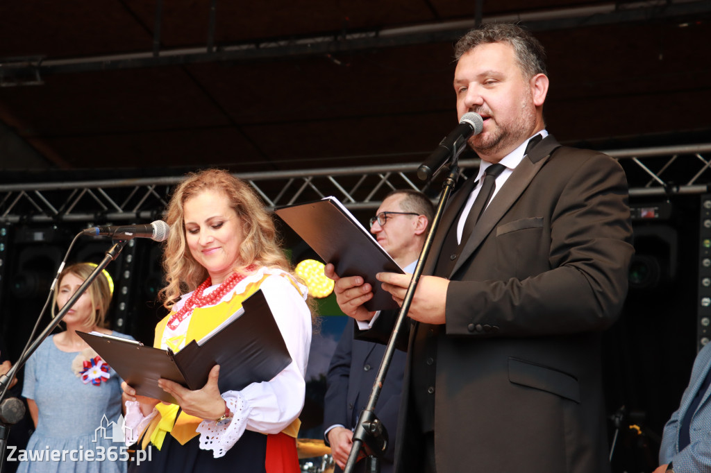 Korowód Dożynkowy oraz część oficjalna - Kroczyce 2022r.