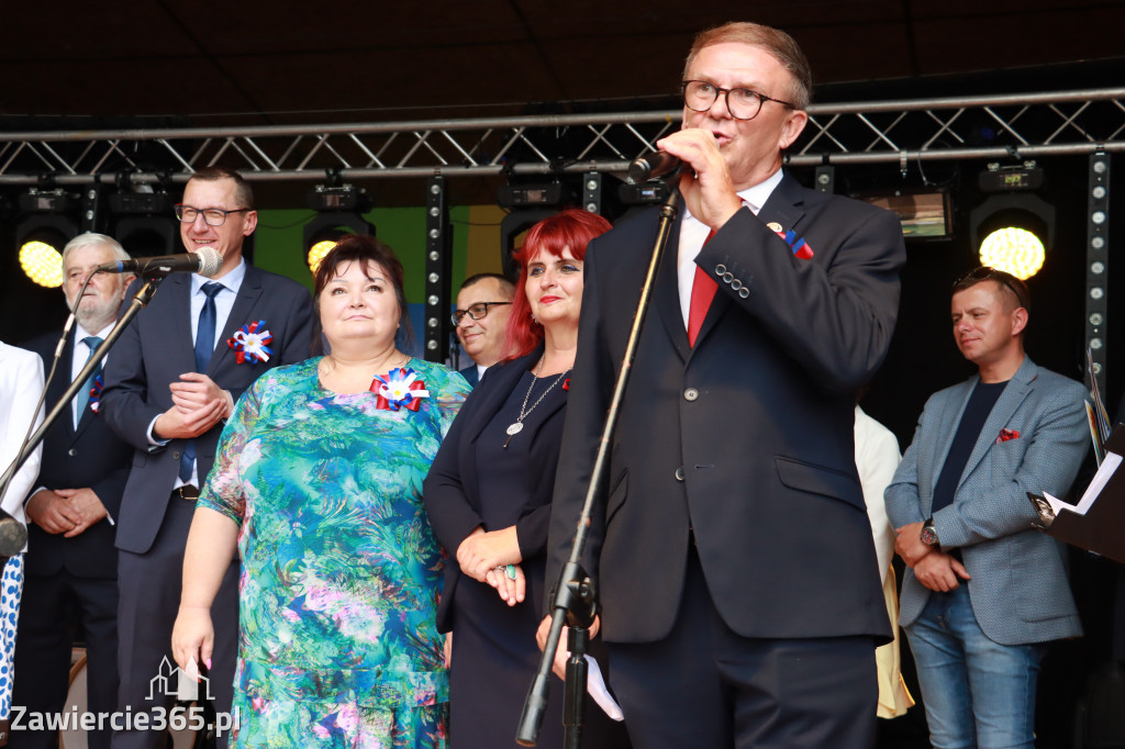 Korowód Dożynkowy oraz część oficjalna - Kroczyce 2022r.