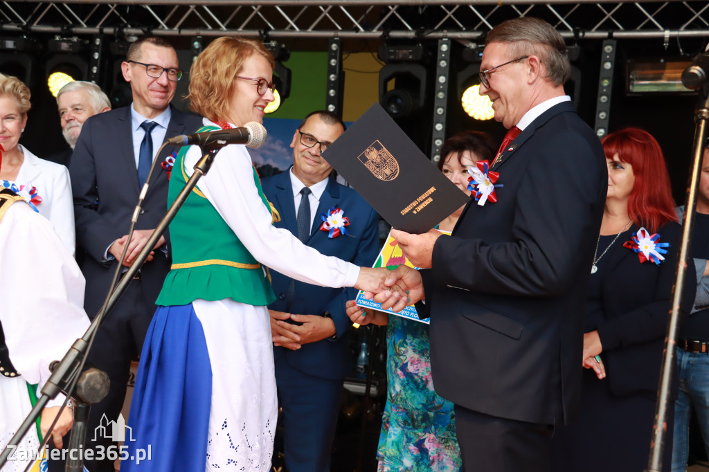 Korowód Dożynkowy oraz część oficjalna - Kroczyce 2022r.