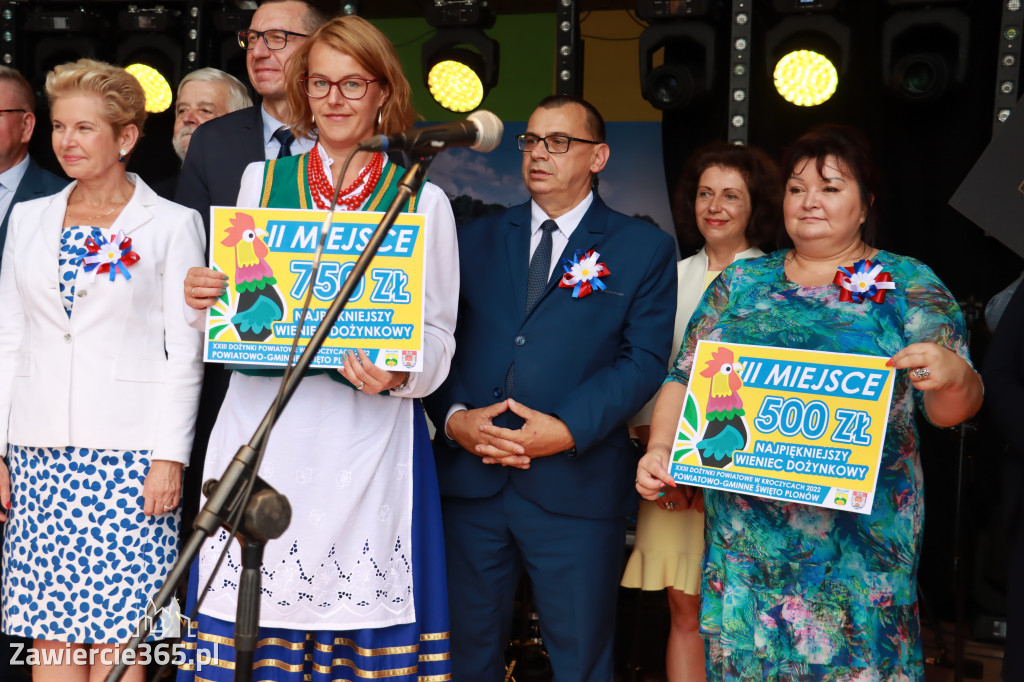 Korowód Dożynkowy oraz część oficjalna - Kroczyce 2022r.