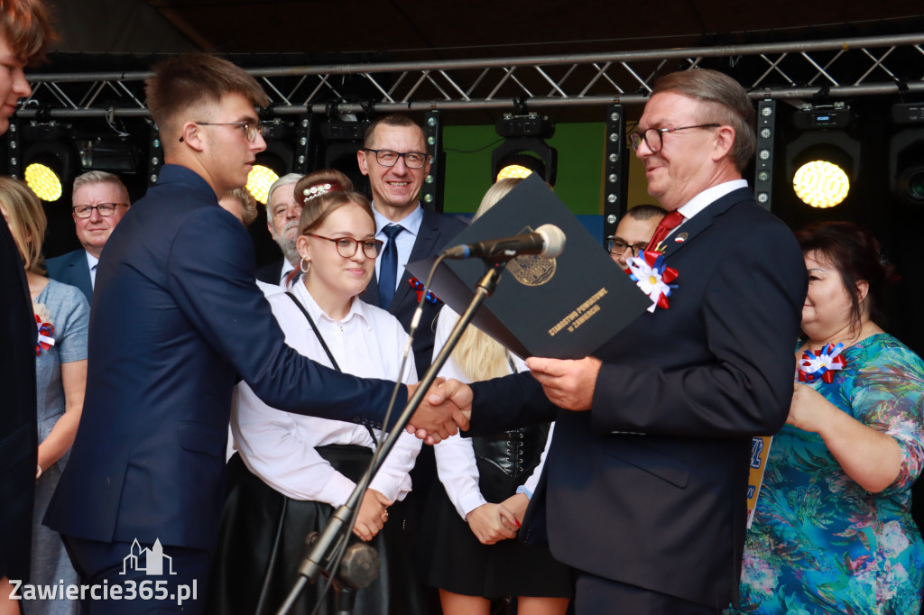 Korowód Dożynkowy oraz część oficjalna - Kroczyce 2022r.