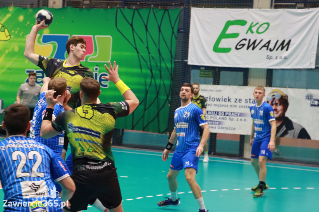 W piątej kolejce pierwszoligowych rozgrywek wygrywamy z ASPR Zawadzkie 38-28