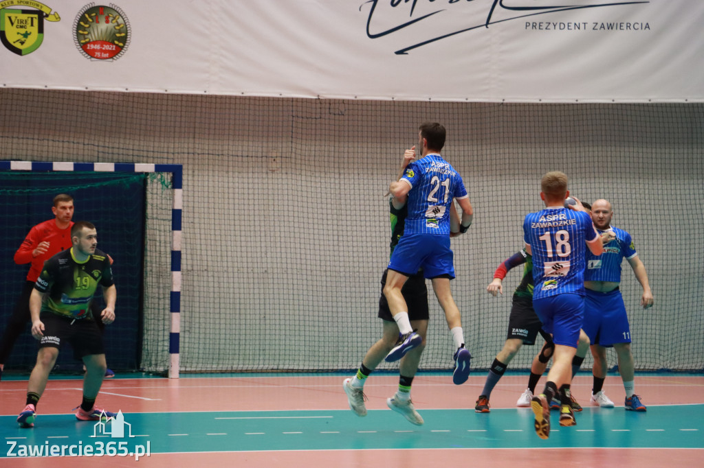 W piątej kolejce pierwszoligowych rozgrywek wygrywamy z ASPR Zawadzkie 38-28