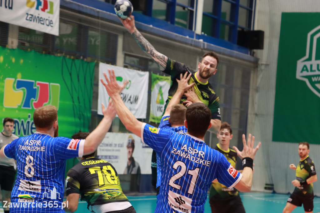 W piątej kolejce pierwszoligowych rozgrywek wygrywamy z ASPR Zawadzkie 38-28