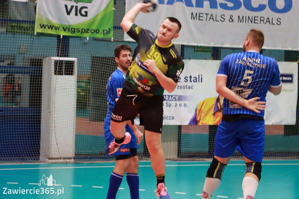W piątej kolejce pierwszoligowych rozgrywek wygrywamy z ASPR Zawadzkie 38-28