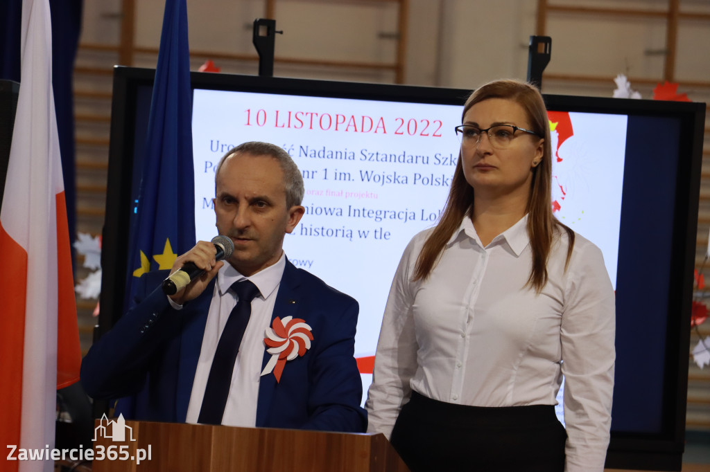 FOTORELACJA - Uroczystość Nadania Sztandaru Sp1 Poręba