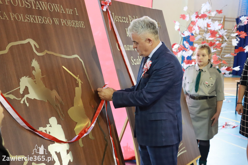 FOTORELACJA - Uroczystość Nadania Sztandaru Sp1 Poręba