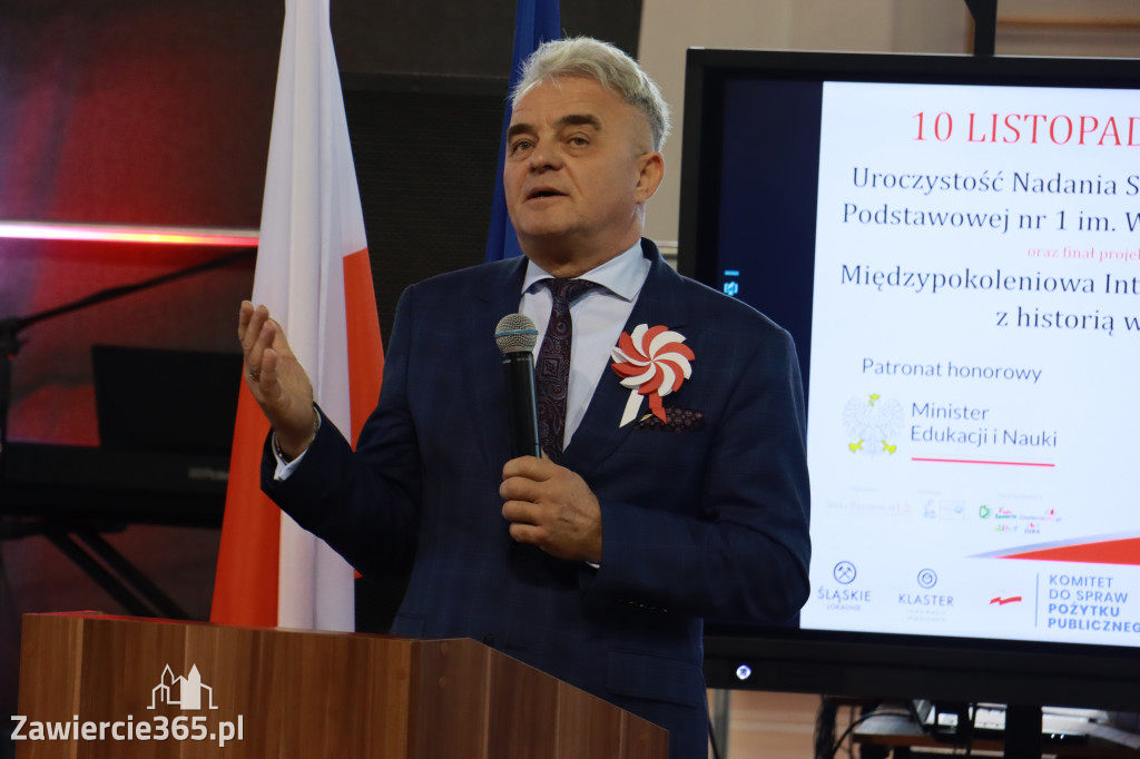 FOTORELACJA - Uroczystość Nadania Sztandaru Sp1 Poręba