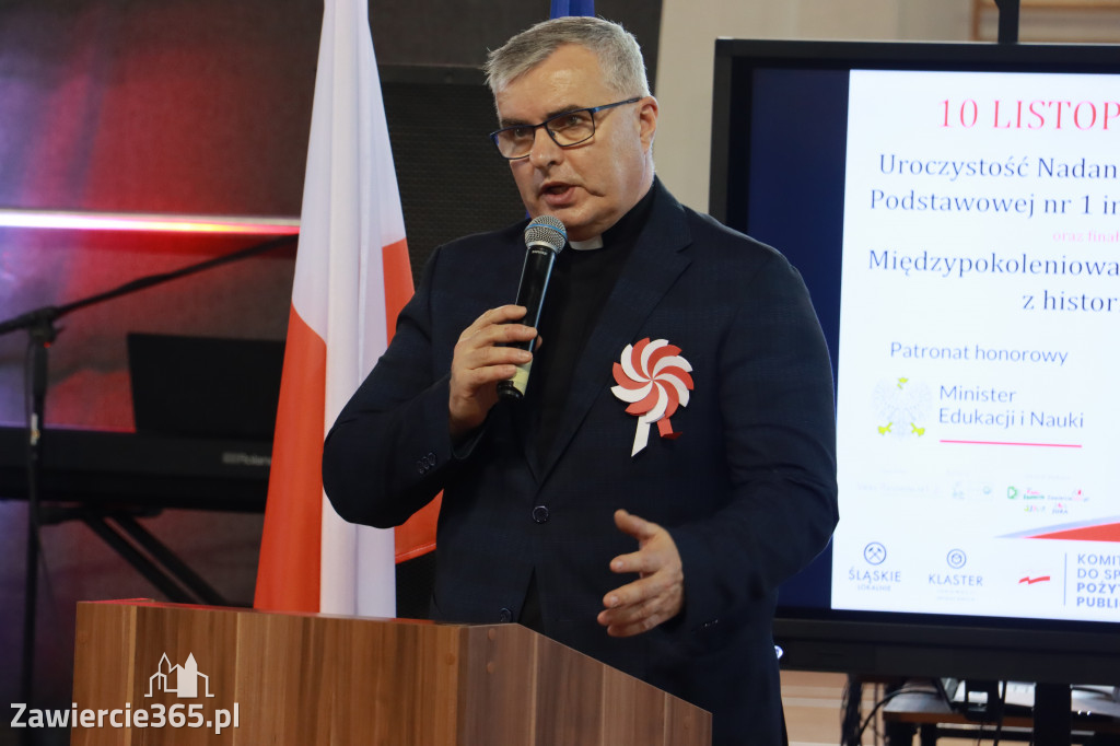 FOTORELACJA - Uroczystość Nadania Sztandaru Sp1 Poręba