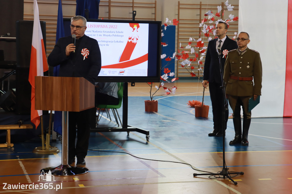 FOTORELACJA - Uroczystość Nadania Sztandaru Sp1 Poręba