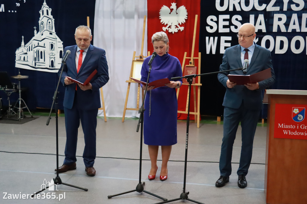 Fotorelacja Uroczysta Sesja Rady Miejskiej Włodowice