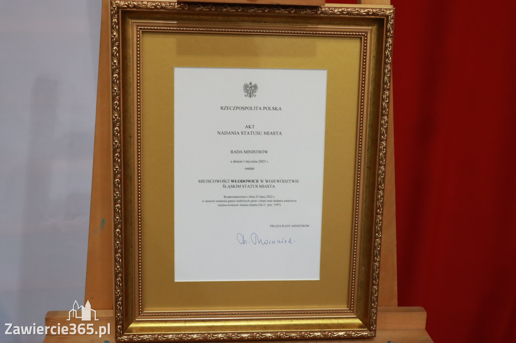 Część artystyczna Sesji Rady Miejskiej we Włodowicach