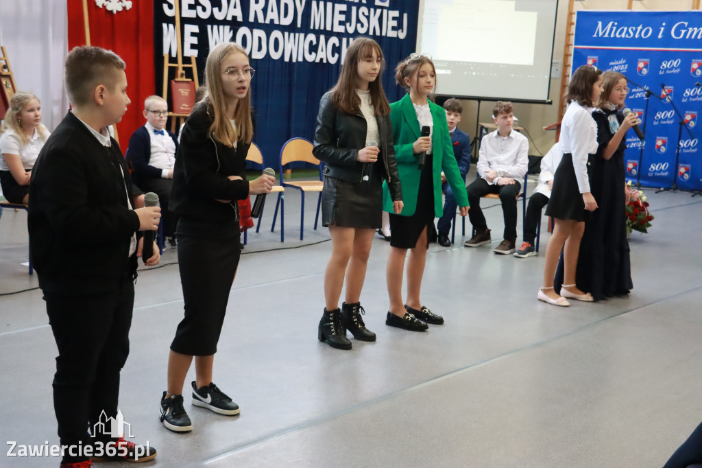 Część artystyczna Sesji Rady Miejskiej we Włodowicach