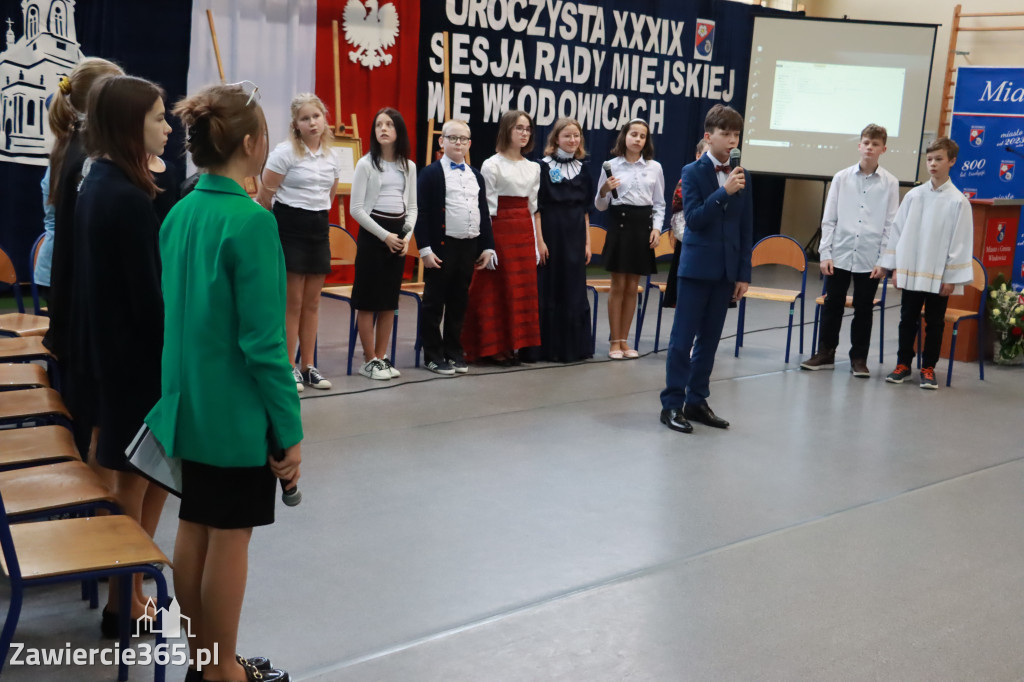 Część artystyczna Sesji Rady Miejskiej we Włodowicach