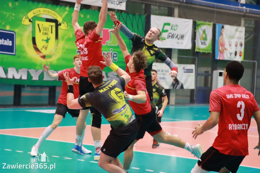 KS Viret CMC Zawiercie - SMS ZPRP I Kielce  26-34