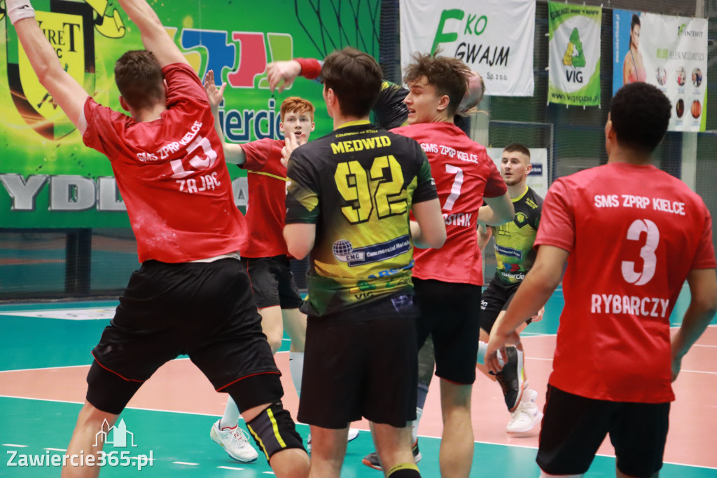 KS Viret CMC Zawiercie - SMS ZPRP I Kielce  26-34
