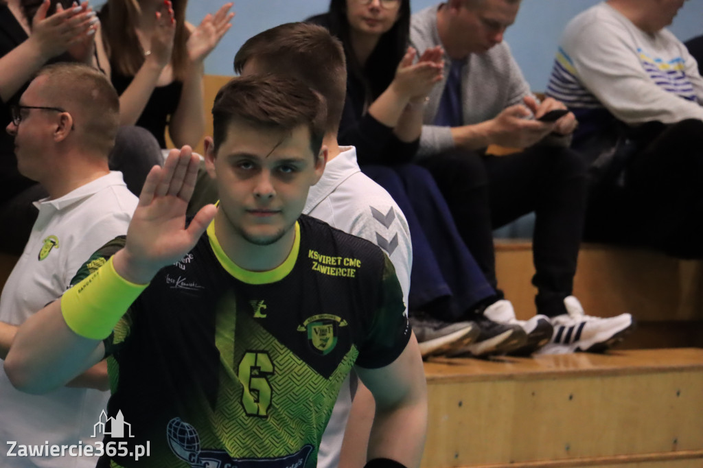 Przegrywamy: KS Viret CMC Zawiercie - NLO SMS ZPRP Kielce II 33-34