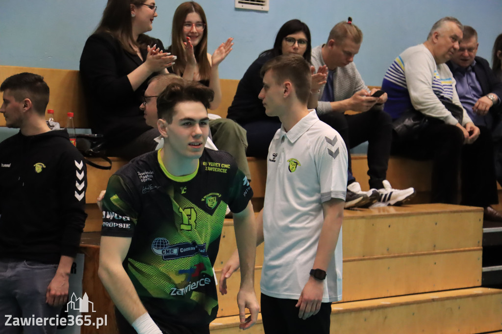 Przegrywamy: KS Viret CMC Zawiercie - NLO SMS ZPRP Kielce II 33-34
