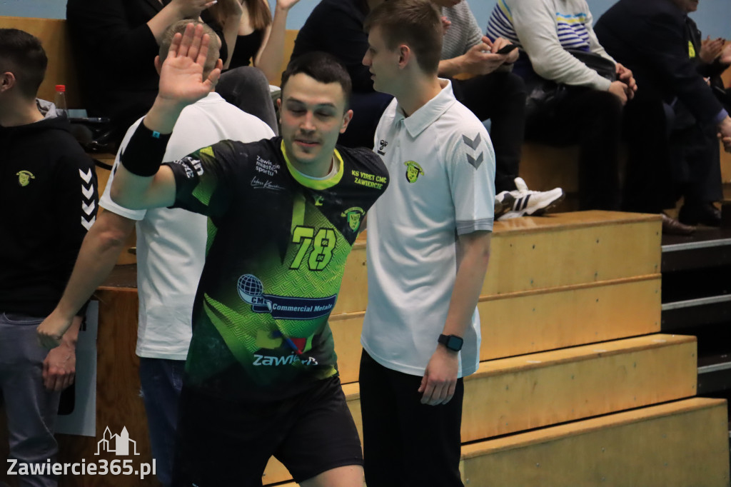 Przegrywamy: KS Viret CMC Zawiercie - NLO SMS ZPRP Kielce II 33-34