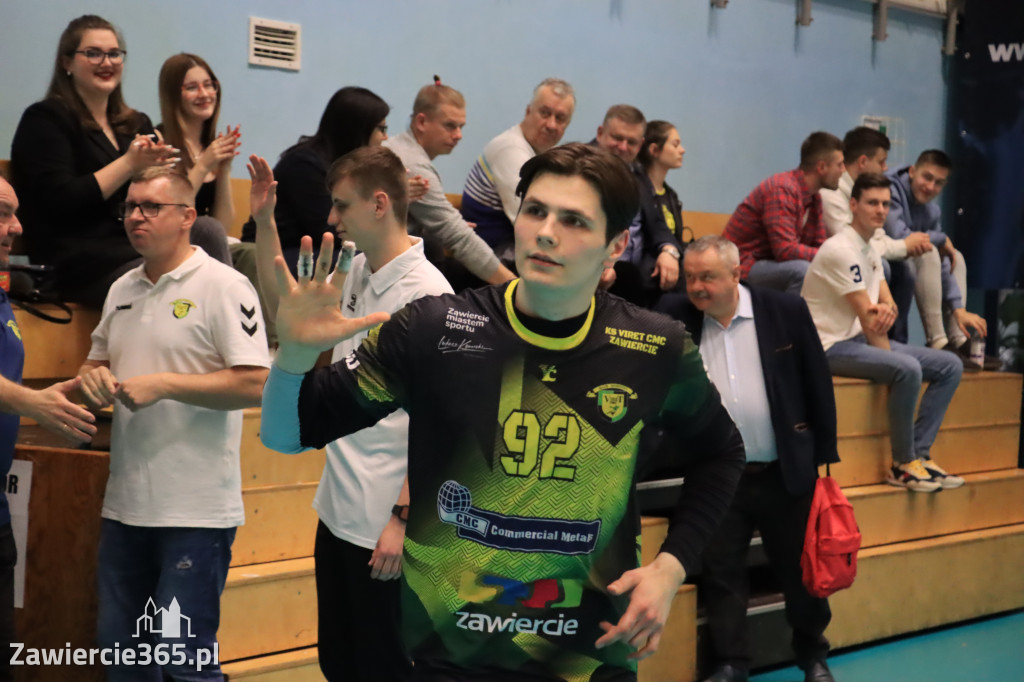 Przegrywamy: KS Viret CMC Zawiercie - NLO SMS ZPRP Kielce II 33-34