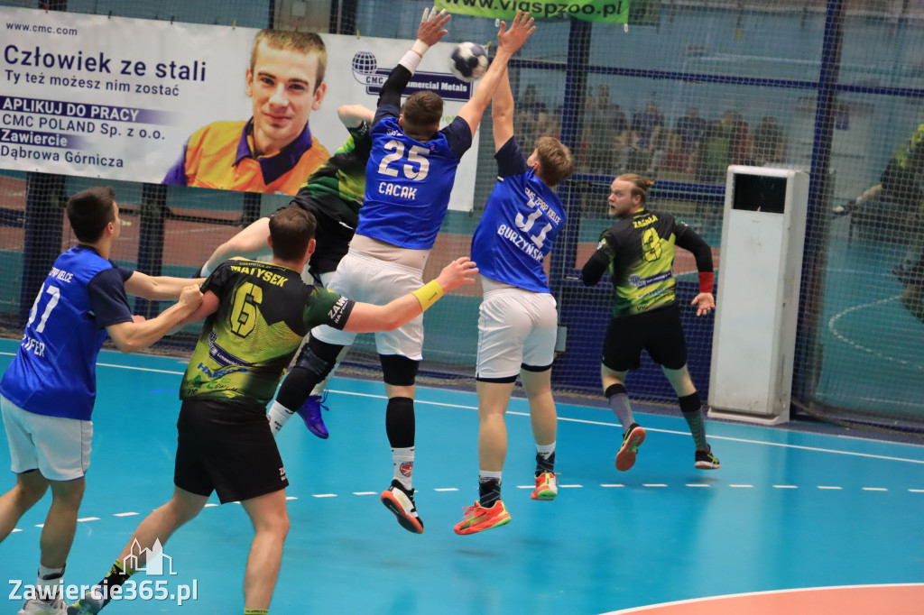 Przegrywamy: KS Viret CMC Zawiercie - NLO SMS ZPRP Kielce II 33-34