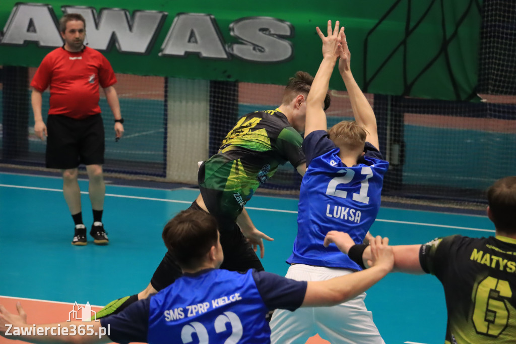 Przegrywamy: KS Viret CMC Zawiercie - NLO SMS ZPRP Kielce II 33-34
