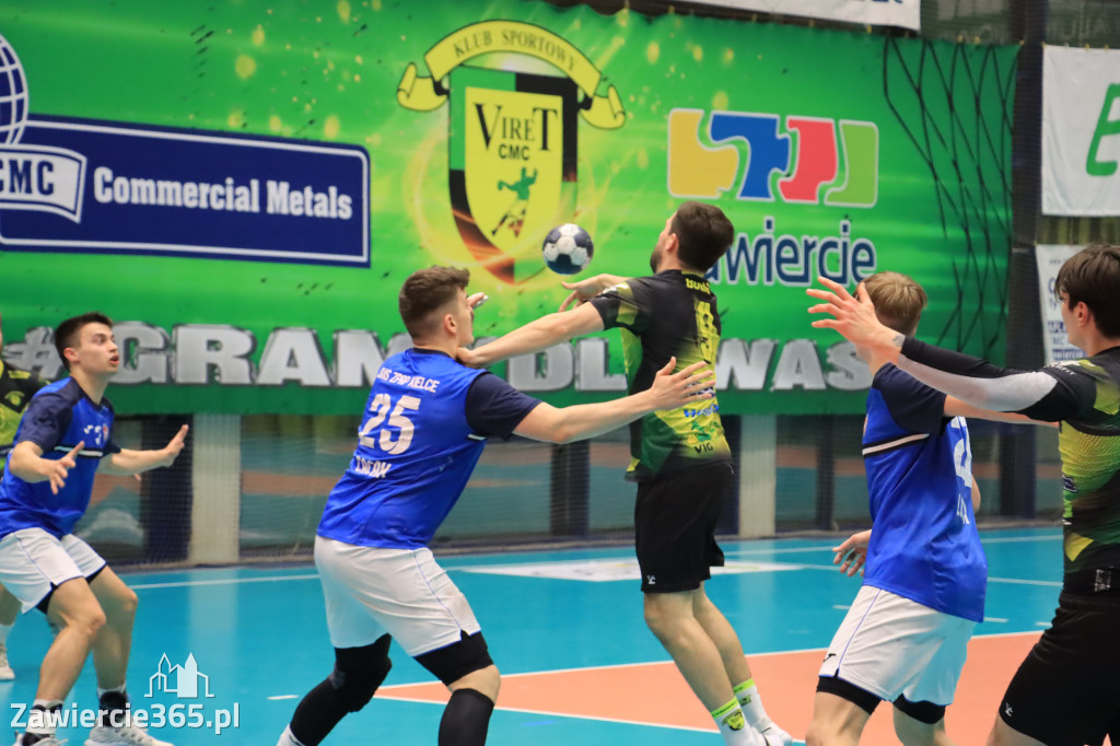 Przegrywamy: KS Viret CMC Zawiercie - NLO SMS ZPRP Kielce II 33-34