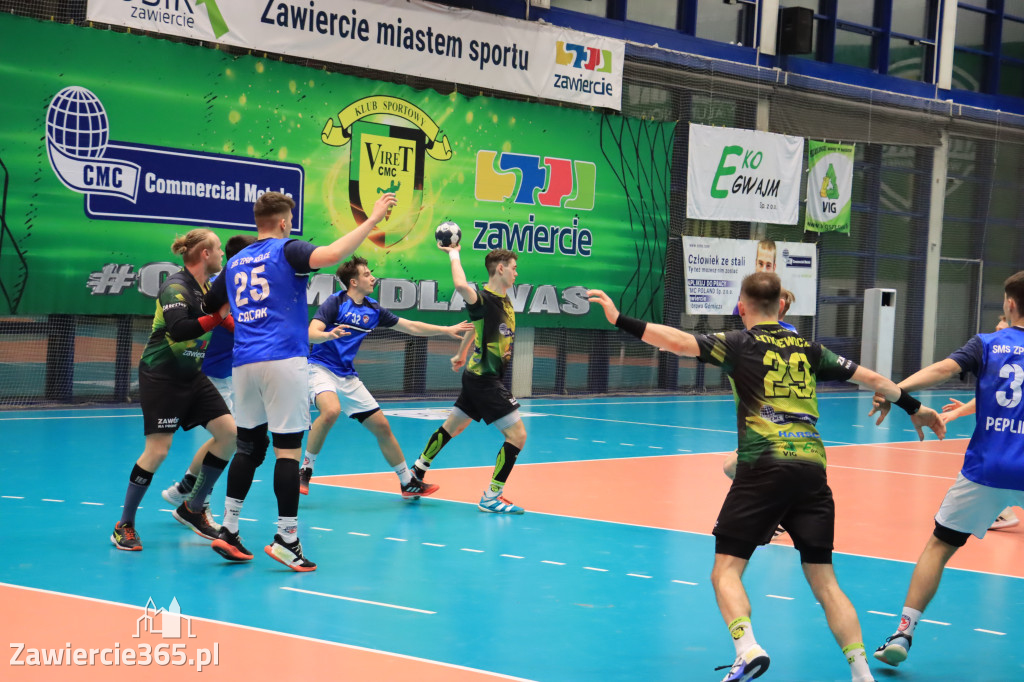 Przegrywamy: KS Viret CMC Zawiercie - NLO SMS ZPRP Kielce II 33-34