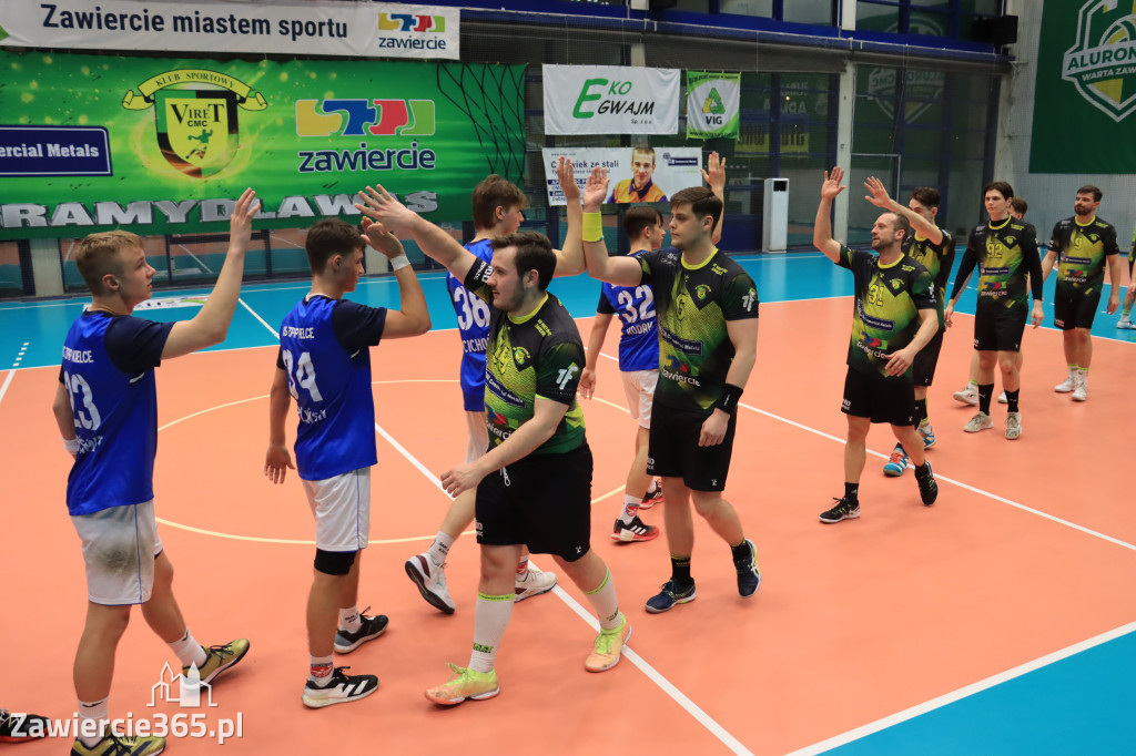 Przegrywamy: KS Viret CMC Zawiercie - NLO SMS ZPRP Kielce II 33-34