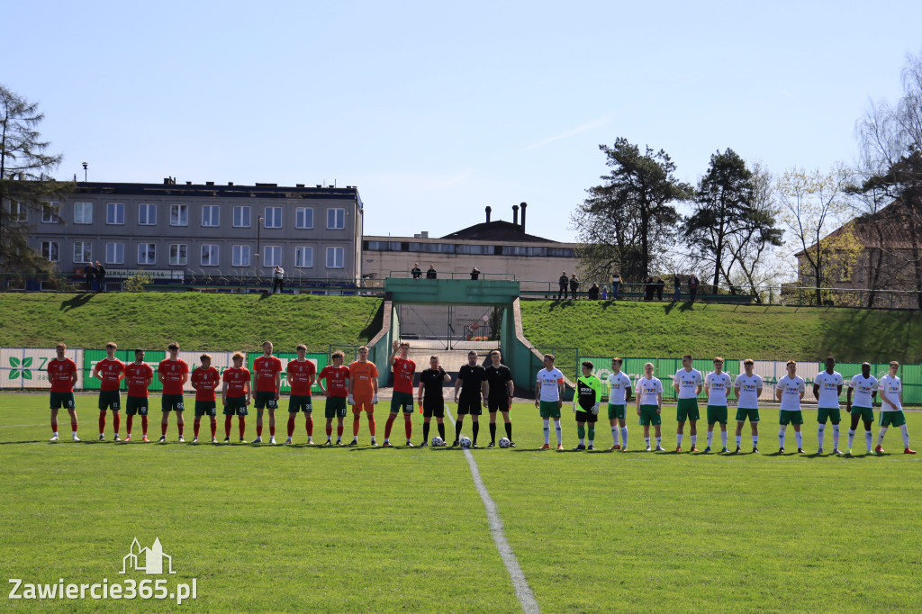Mecz między Wartą Zawiercie a Zagłębiem II Sosnowiec, zakończył się 0:3