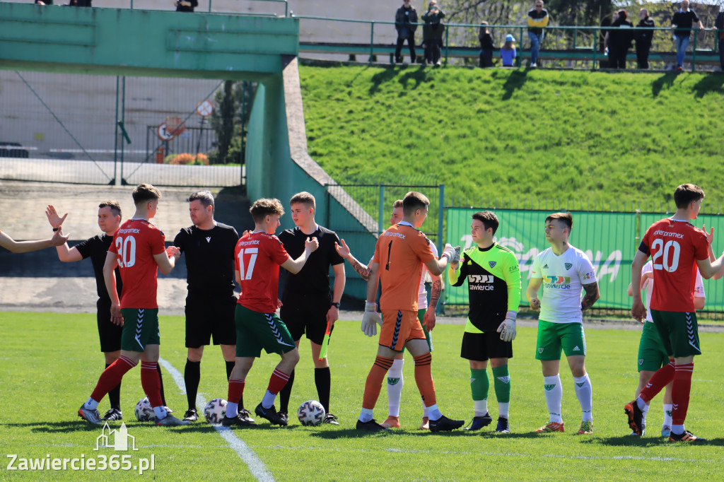 Mecz między Wartą Zawiercie a Zagłębiem II Sosnowiec, zakończył się 0:3