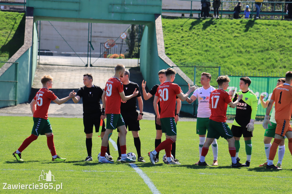Mecz między Wartą Zawiercie a Zagłębiem II Sosnowiec, zakończył się 0:3