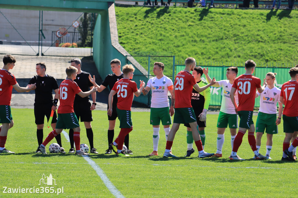 Mecz między Wartą Zawiercie a Zagłębiem II Sosnowiec, zakończył się 0:3