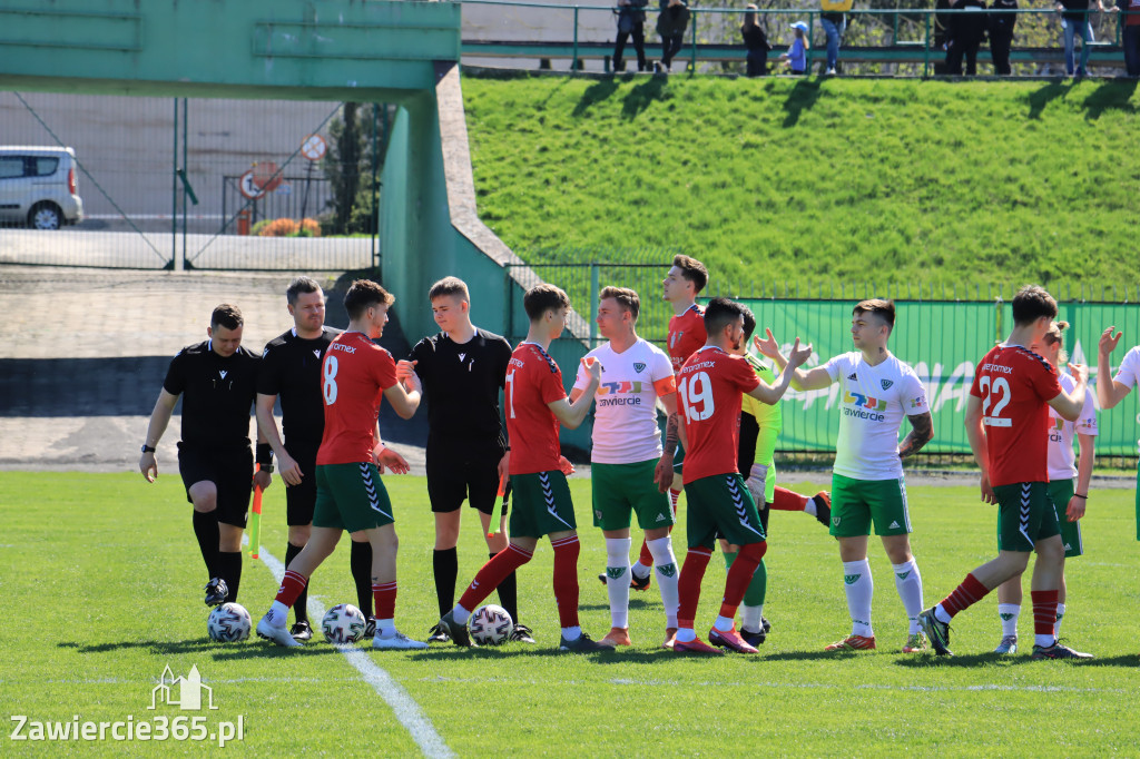 Mecz między Wartą Zawiercie a Zagłębiem II Sosnowiec, zakończył się 0:3
