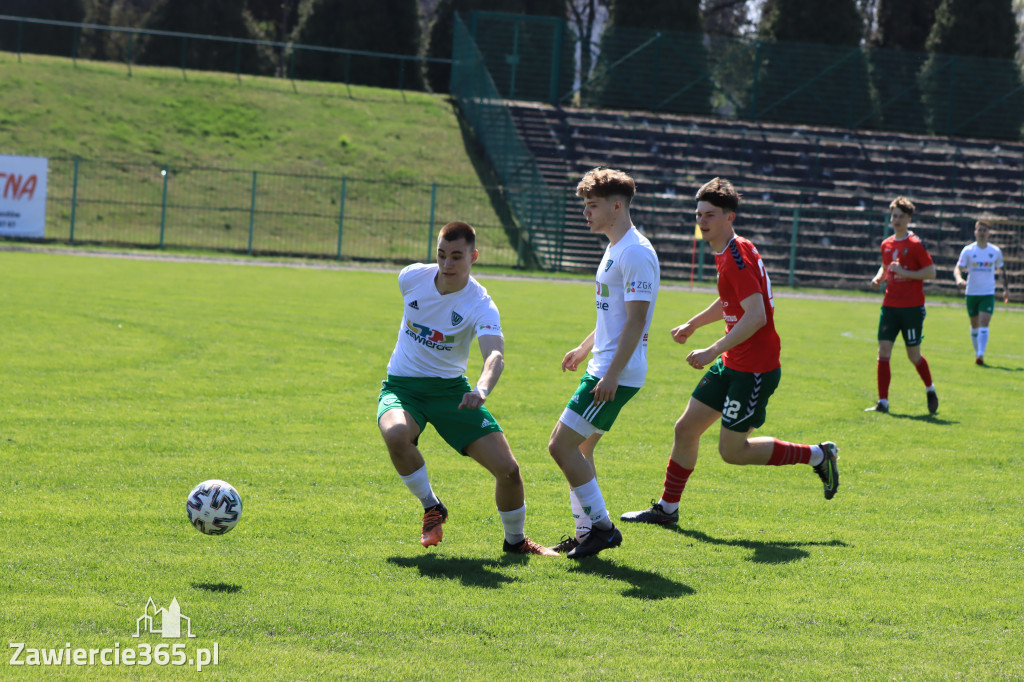 Mecz między Wartą Zawiercie a Zagłębiem II Sosnowiec, zakończył się 0:3