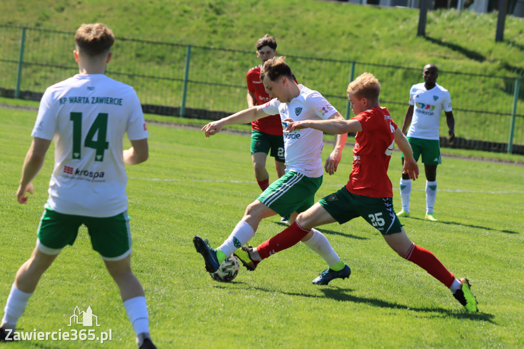 Mecz między Wartą Zawiercie a Zagłębiem II Sosnowiec, zakończył się 0:3