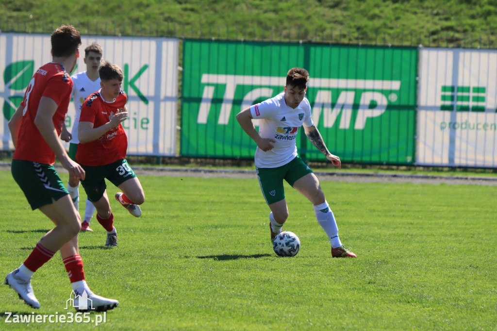 Mecz między Wartą Zawiercie a Zagłębiem II Sosnowiec, zakończył się 0:3