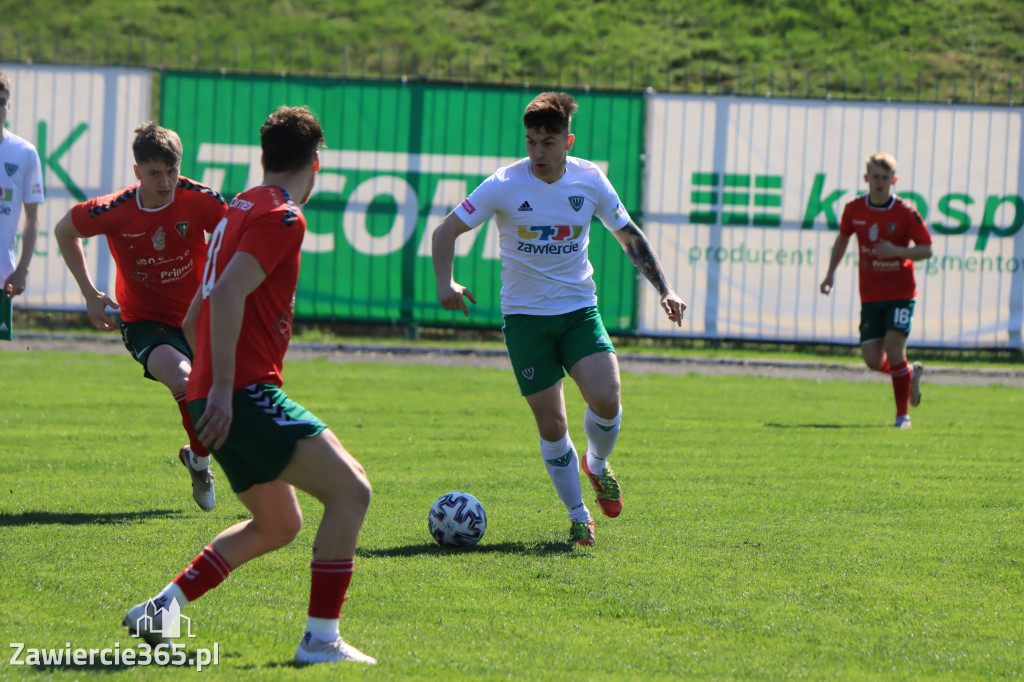 Mecz między Wartą Zawiercie a Zagłębiem II Sosnowiec, zakończył się 0:3